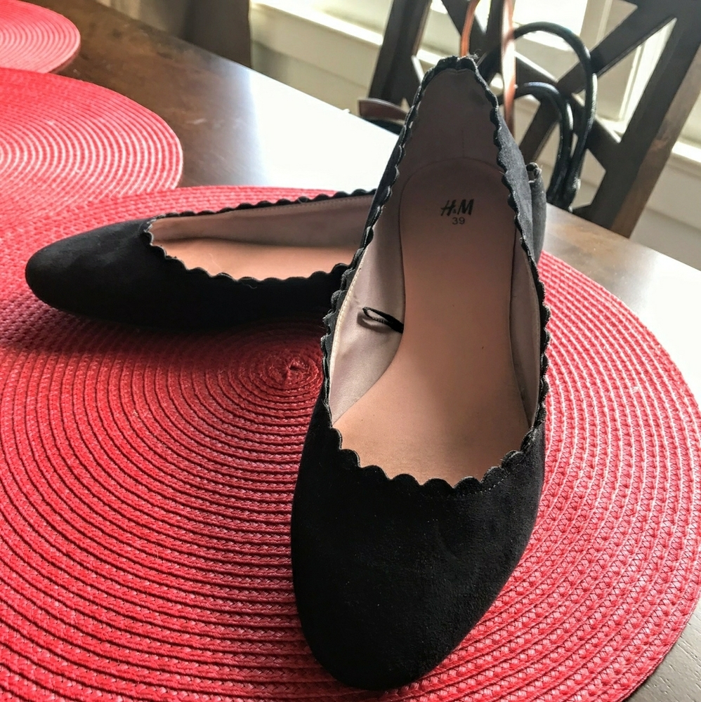 H&M Black Slip on Flats
